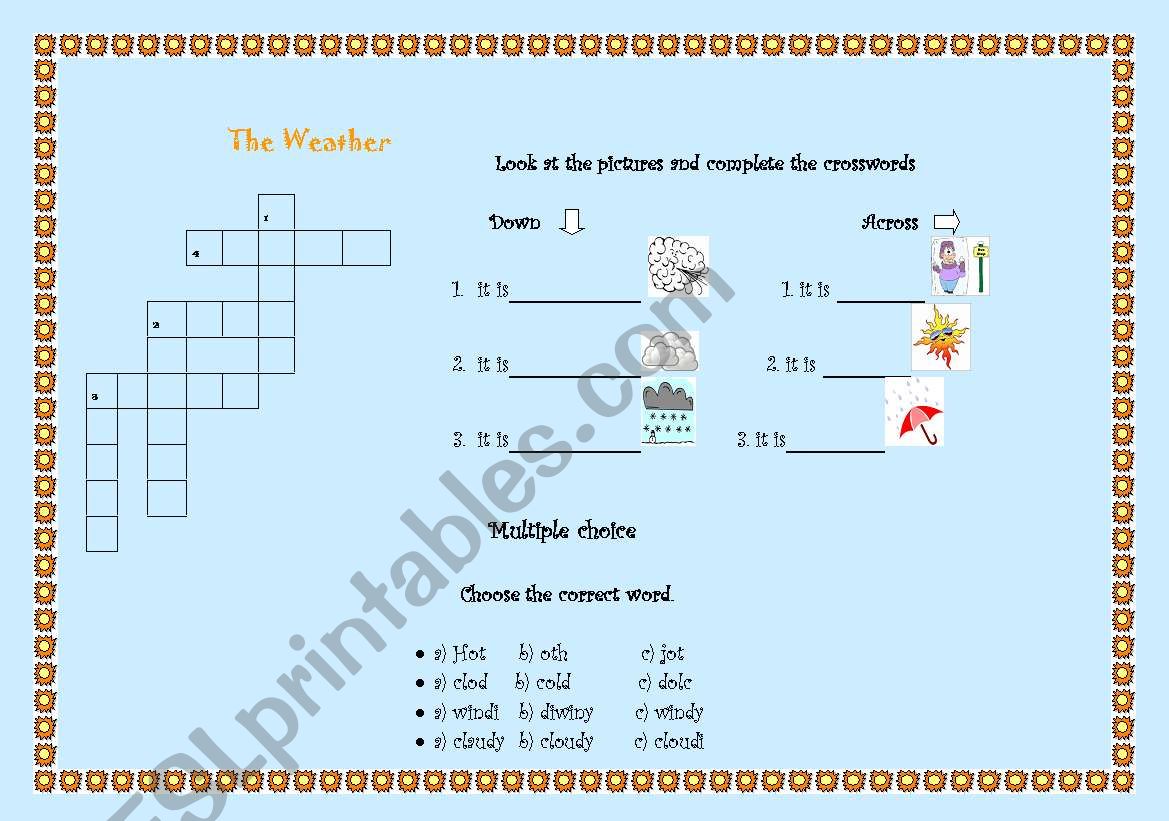 The Weather  worksheet