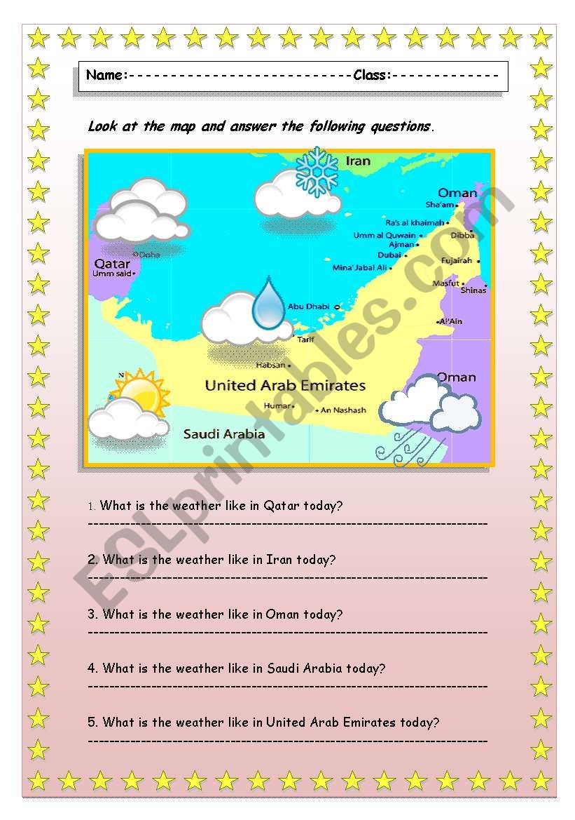 The Weather worksheet