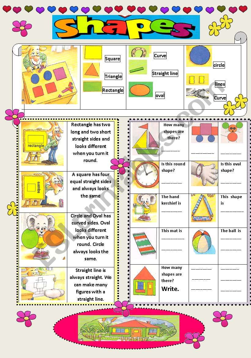 SHAPES worksheet