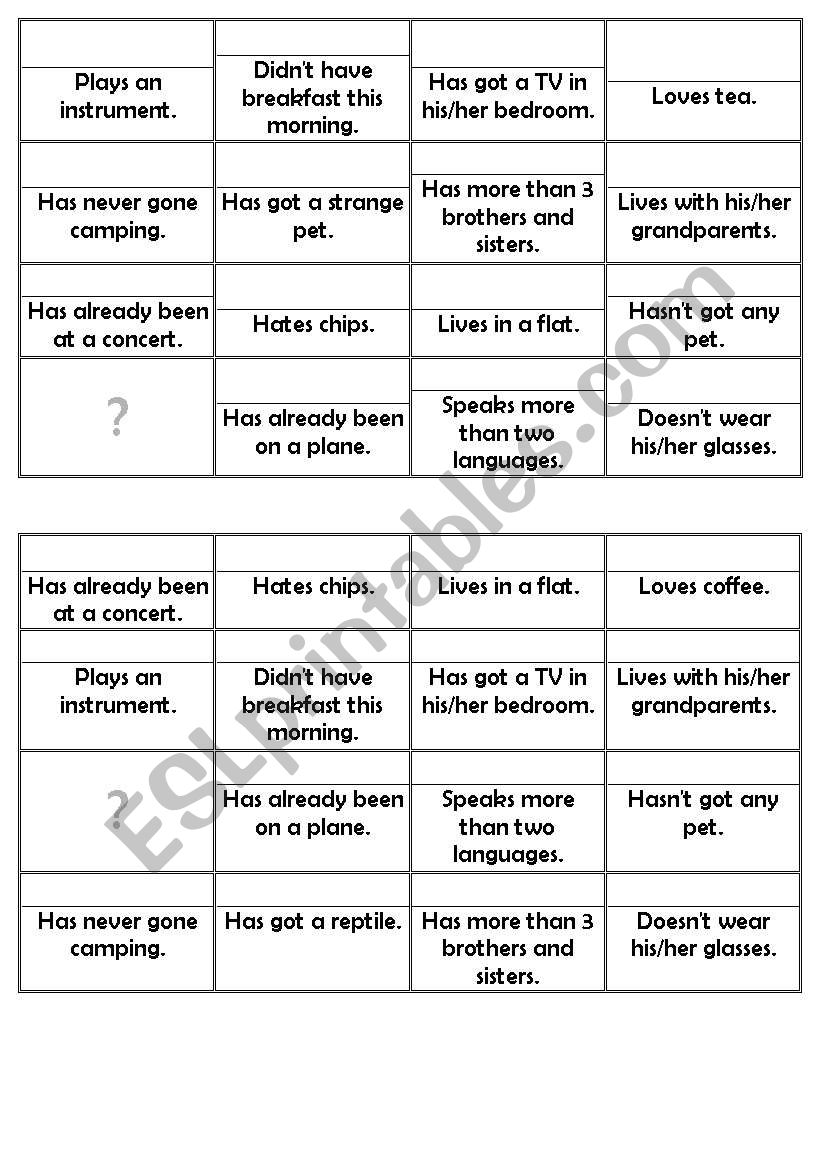 ICEBREAKER BINGO - editable worksheet