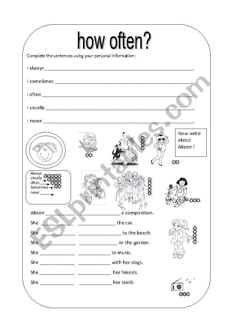 How often? worksheet