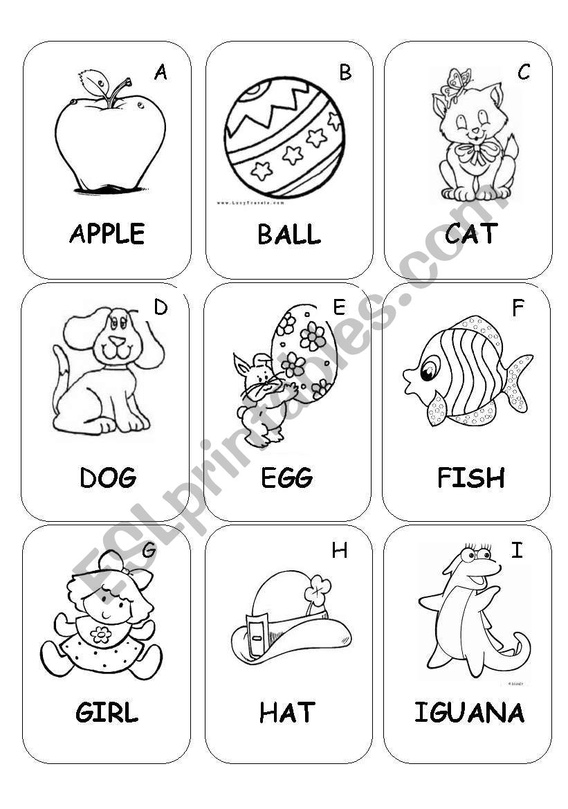 ABC Book part 1 for kids worksheet