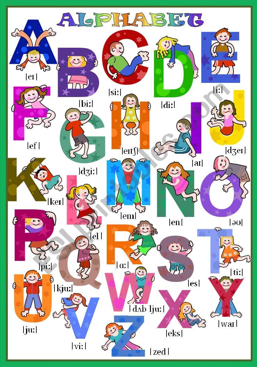 ALPHABET - POSTER worksheet