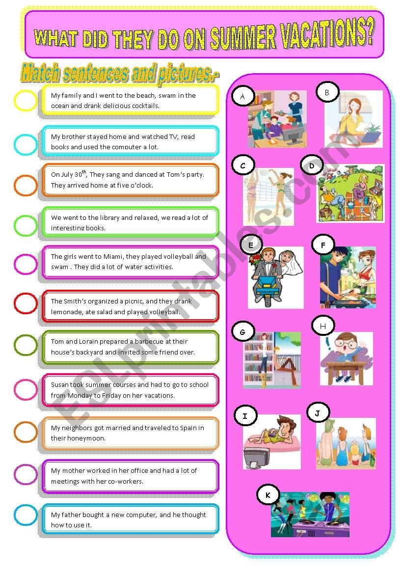 Past Tense!! worksheet