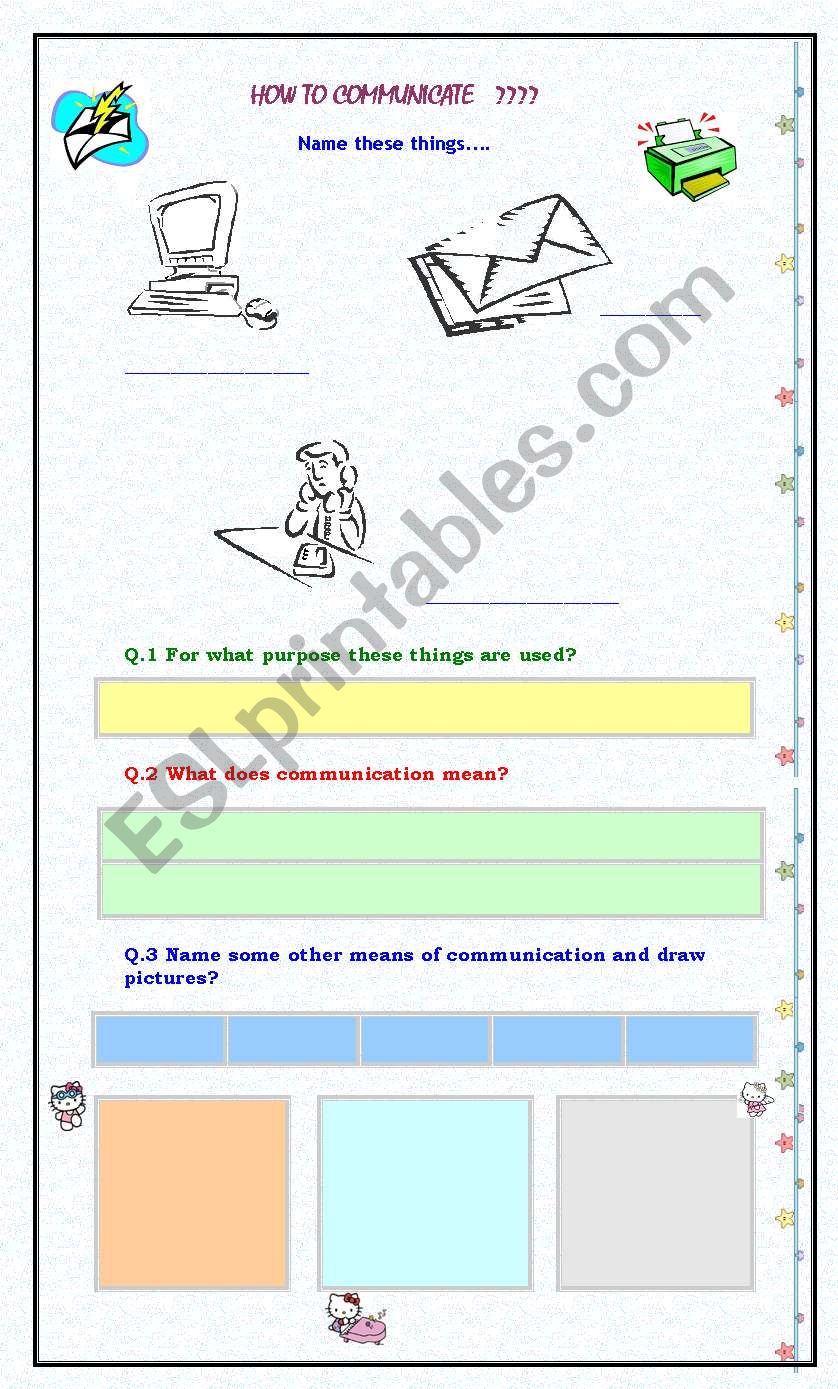 How to Communicate??? worksheet