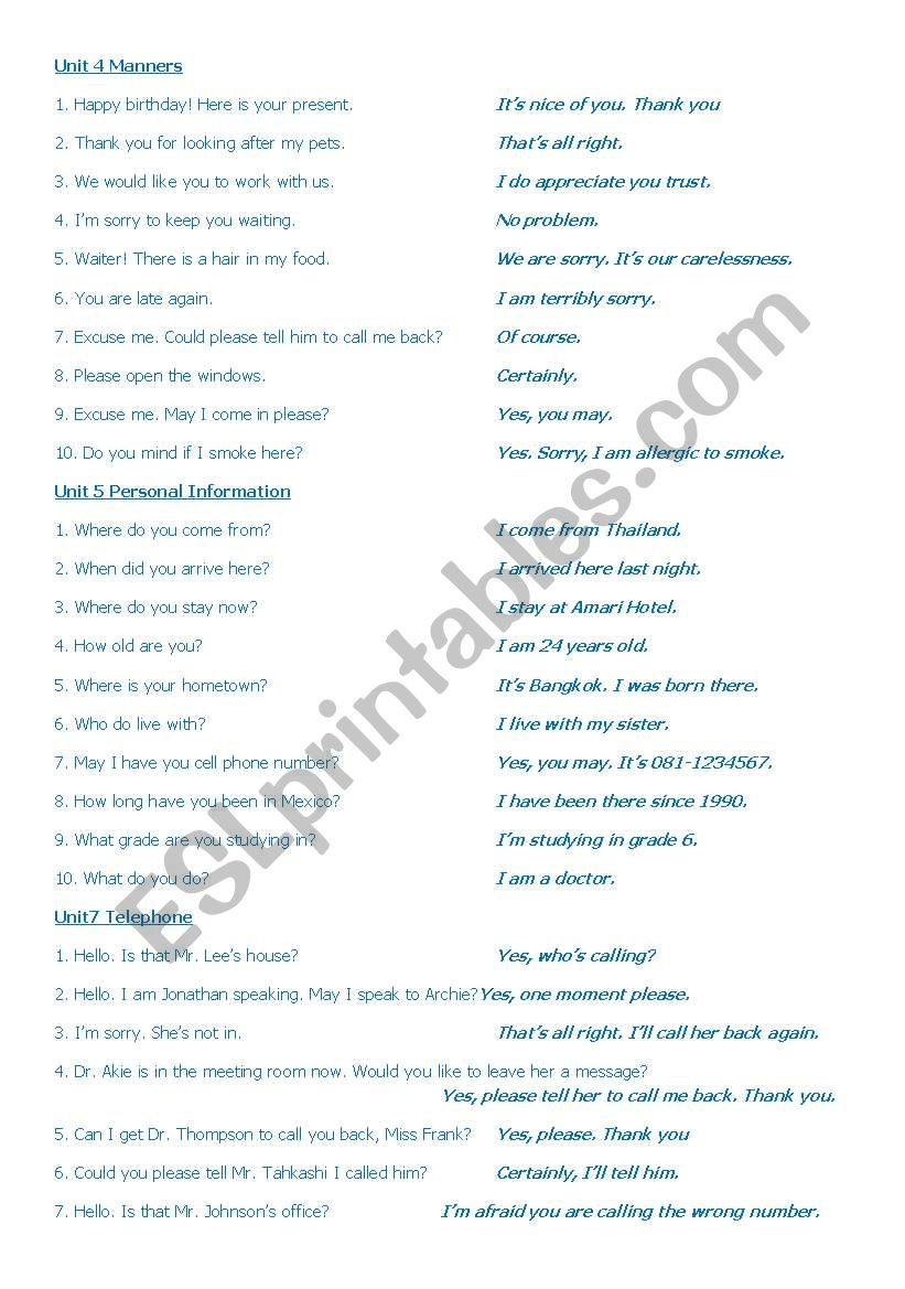 Ring the Bell worksheet