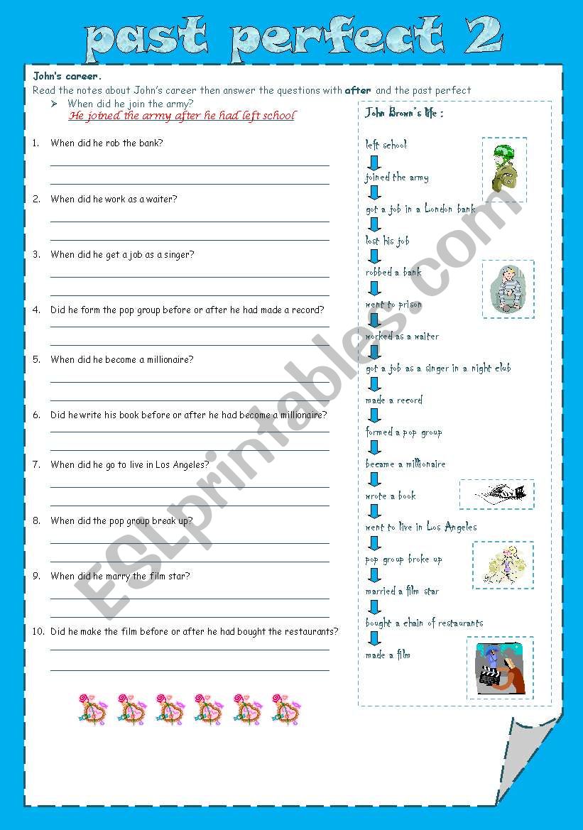 PAST PERFECT 2 worksheet