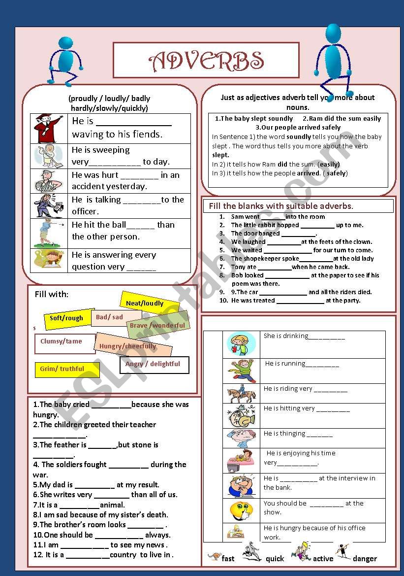 ADVERBS worksheet