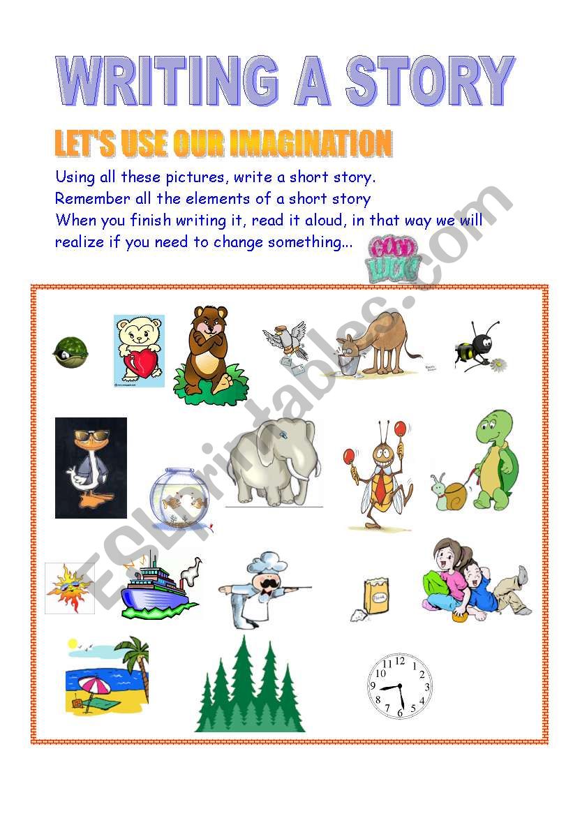 Writing Stories worksheet