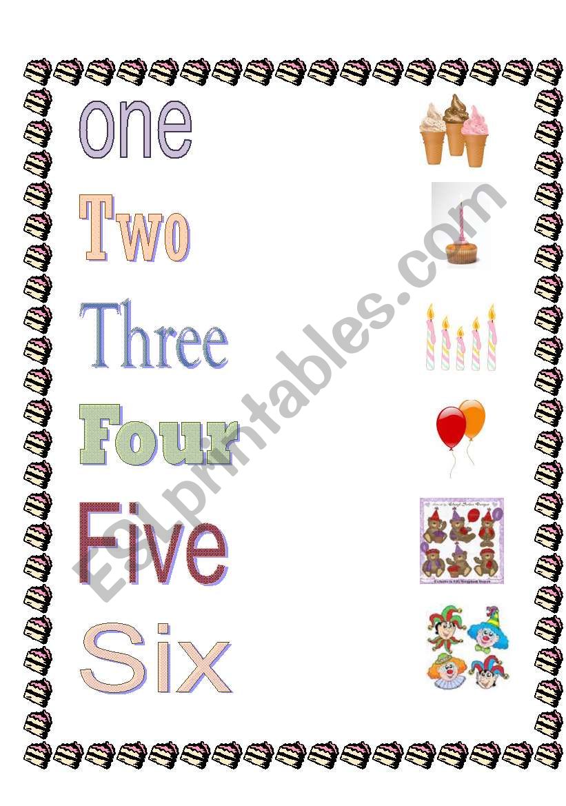 Numbers worksheet