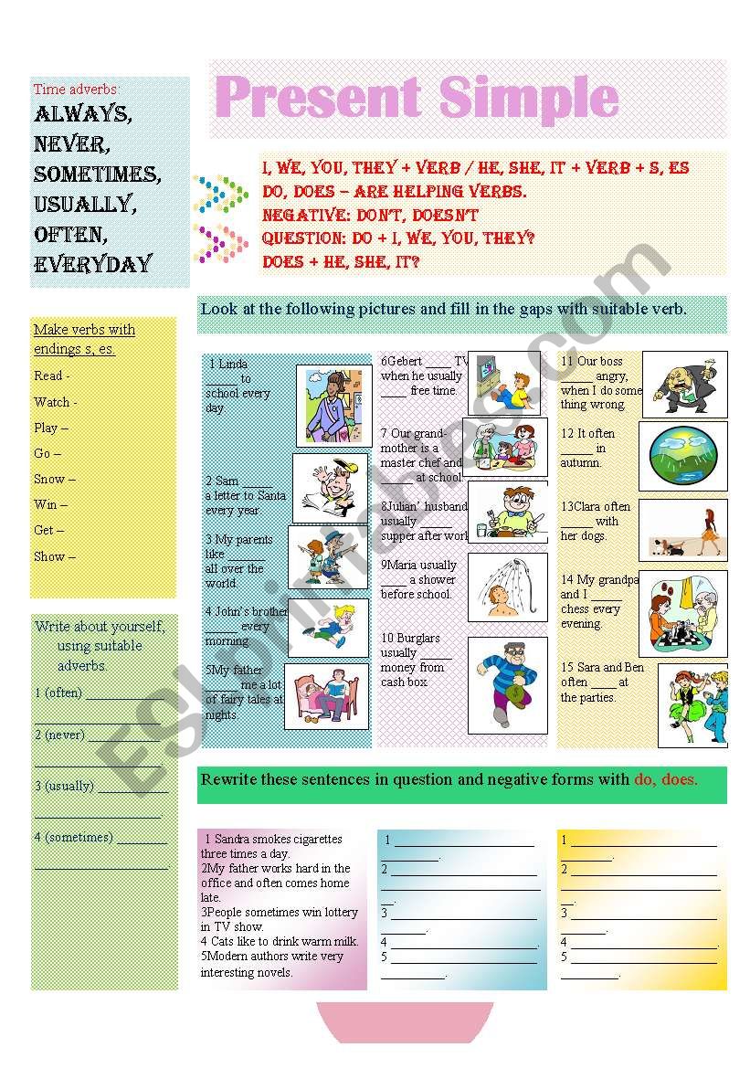 Present Simple worksheet