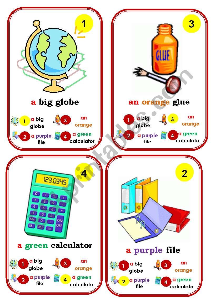 Go fish cards worksheet