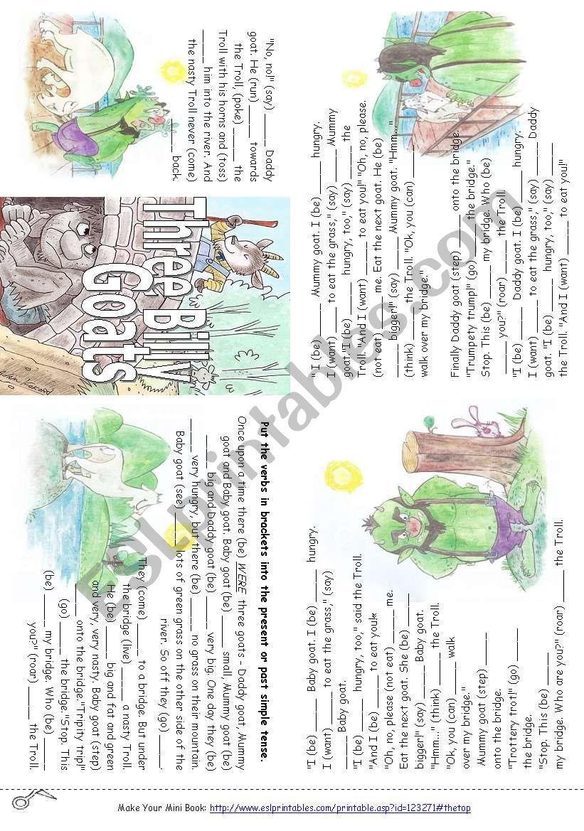 Three Billy Goats (Story Mini Book)