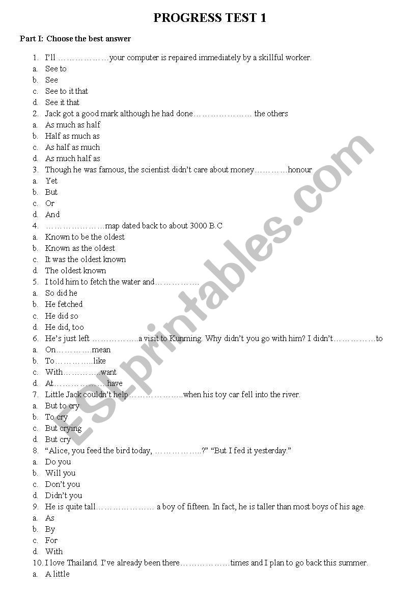 mix tenses worksheet