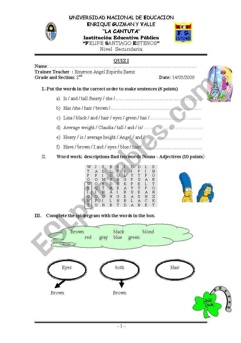 famous people worksheet