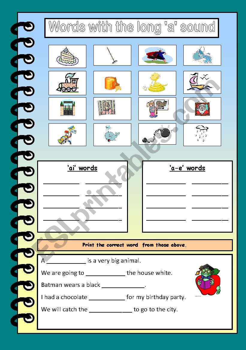 Working with words worksheet