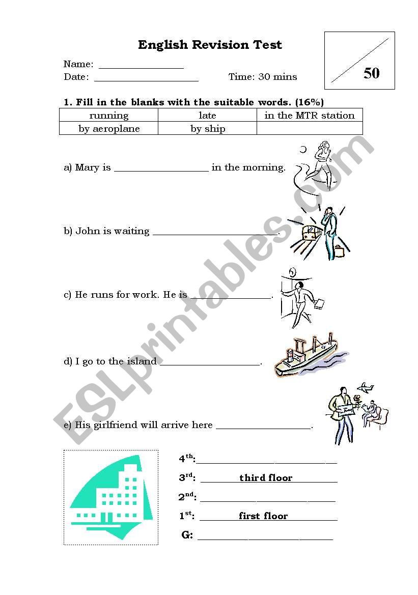 revision worksheet