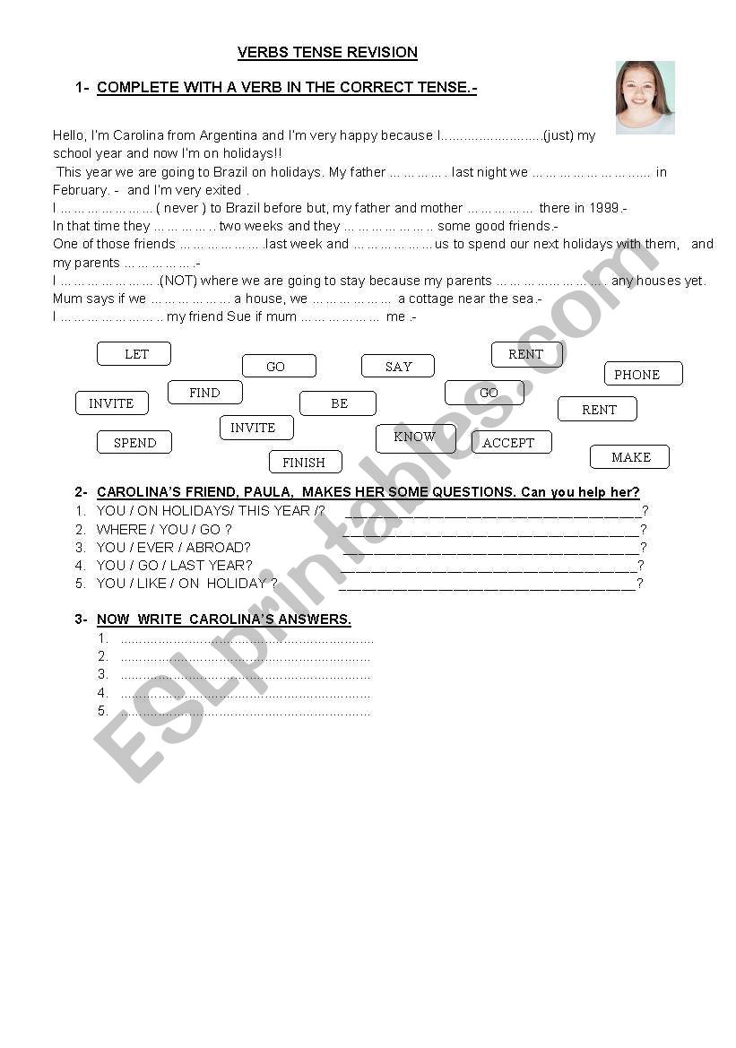 simple past worksheet