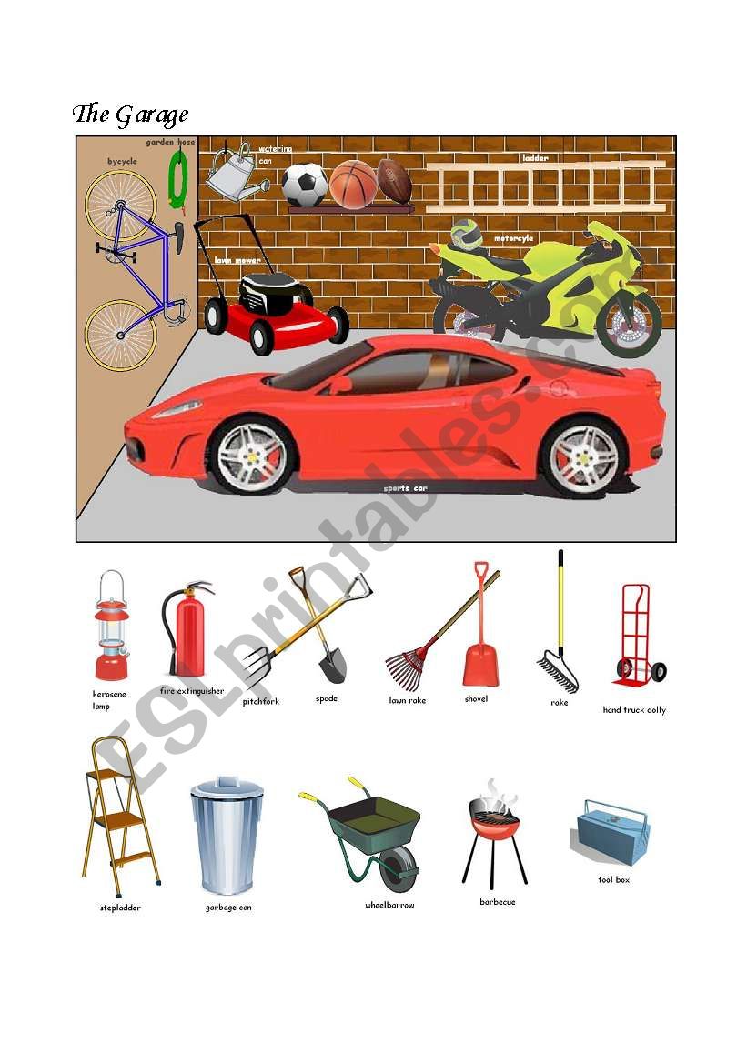 The garage worksheet