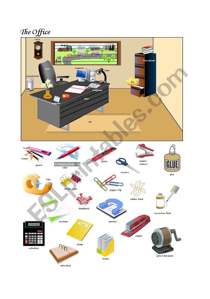 The Office pictionary worksheet