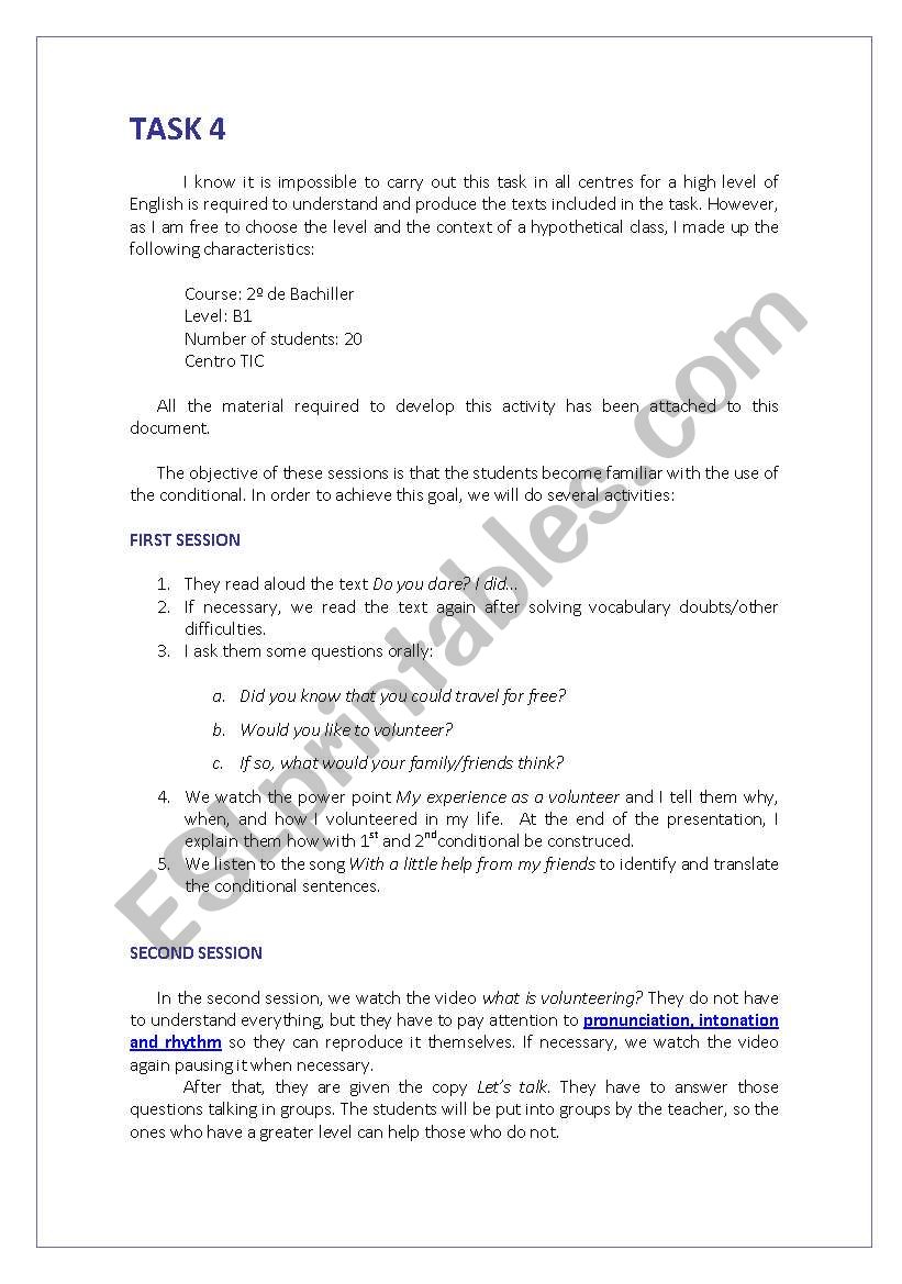 1st and 2nd conditionals worksheet