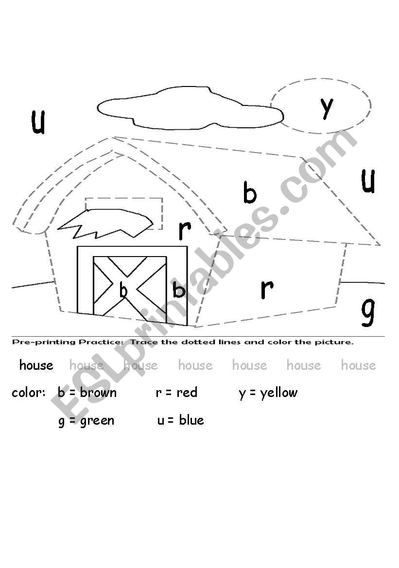 house worksheet