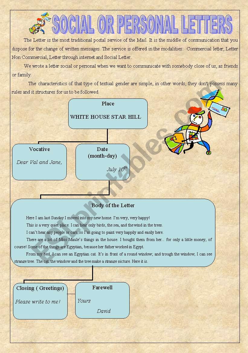 SOCIAL OR PERSONAL LETTERS (WITH KEY)