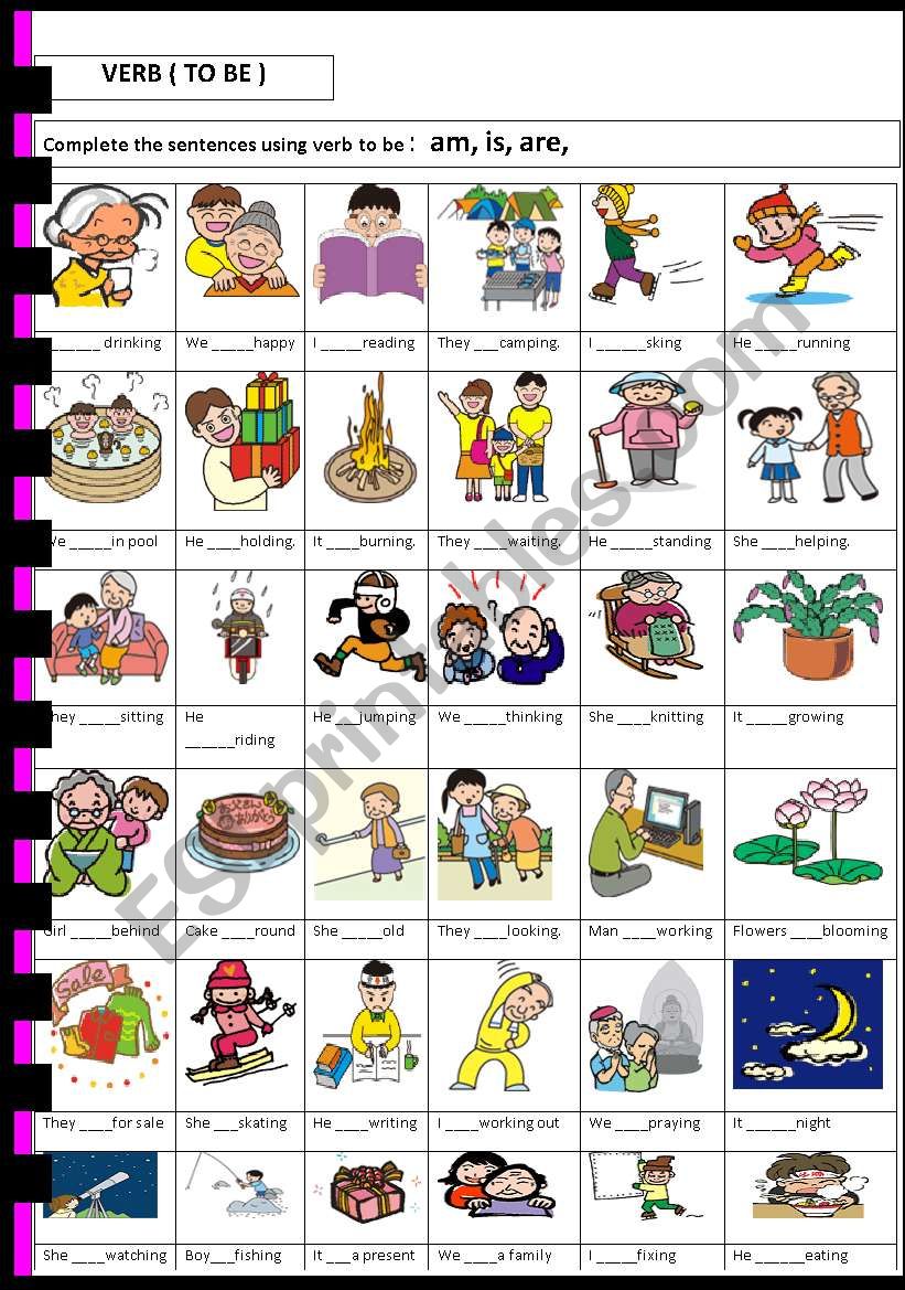 VERB ( TO BE ) worksheet