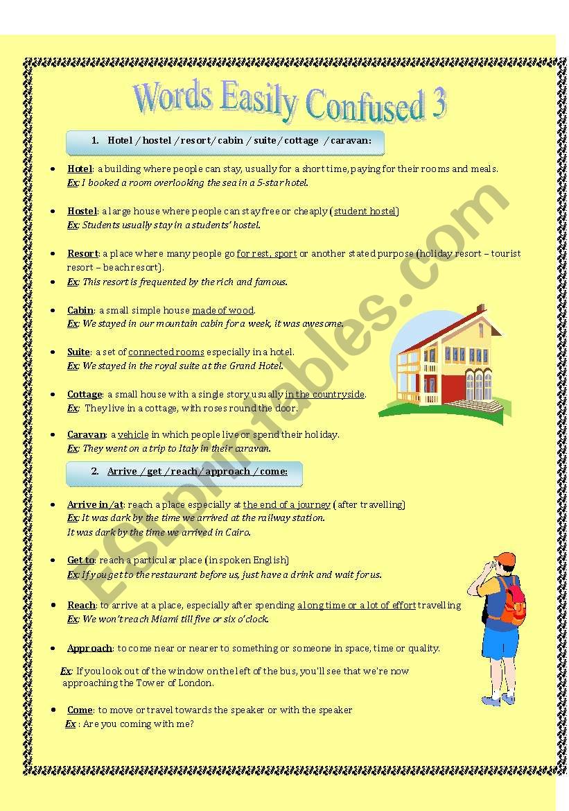 Words Easily confused 3 worksheet