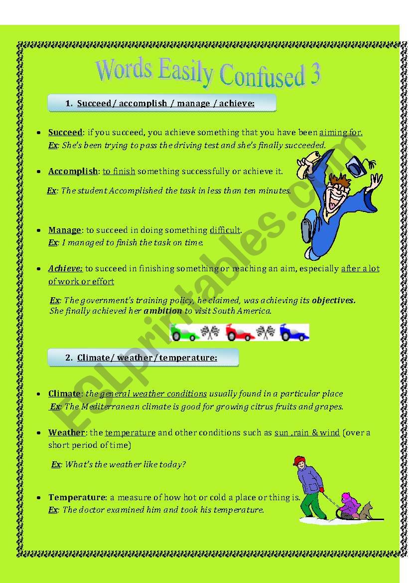 Words Easily Confused 4 worksheet