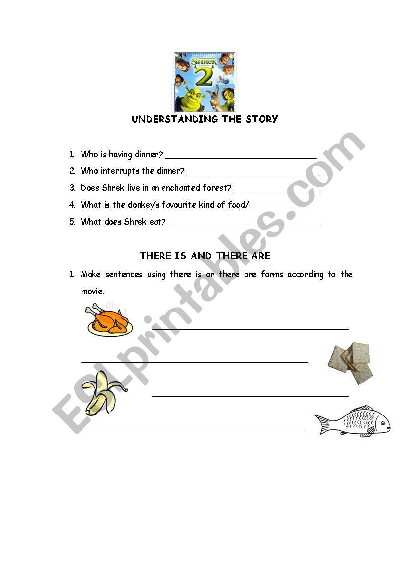 Shrek 2 worksheet