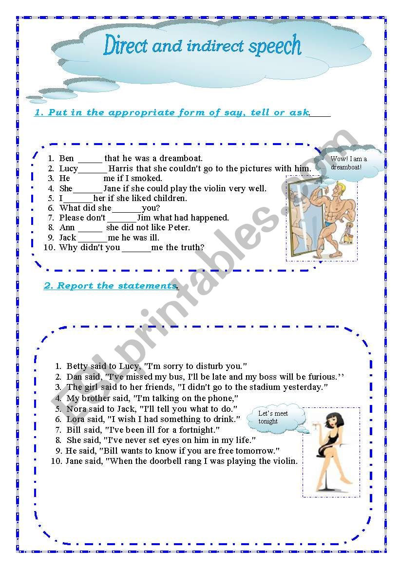 direct and indirect speech.part 2 