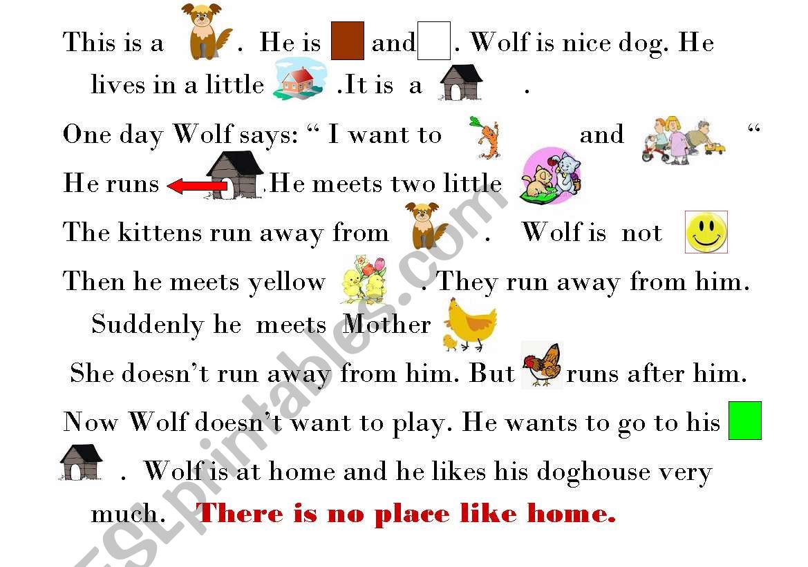 dog wolf worksheet