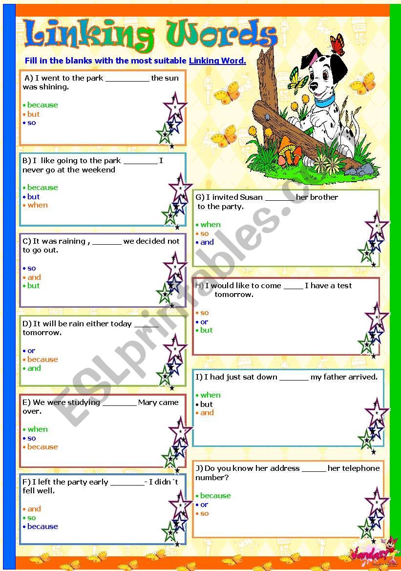 linking-words-esl-worksheet-by-vanda51