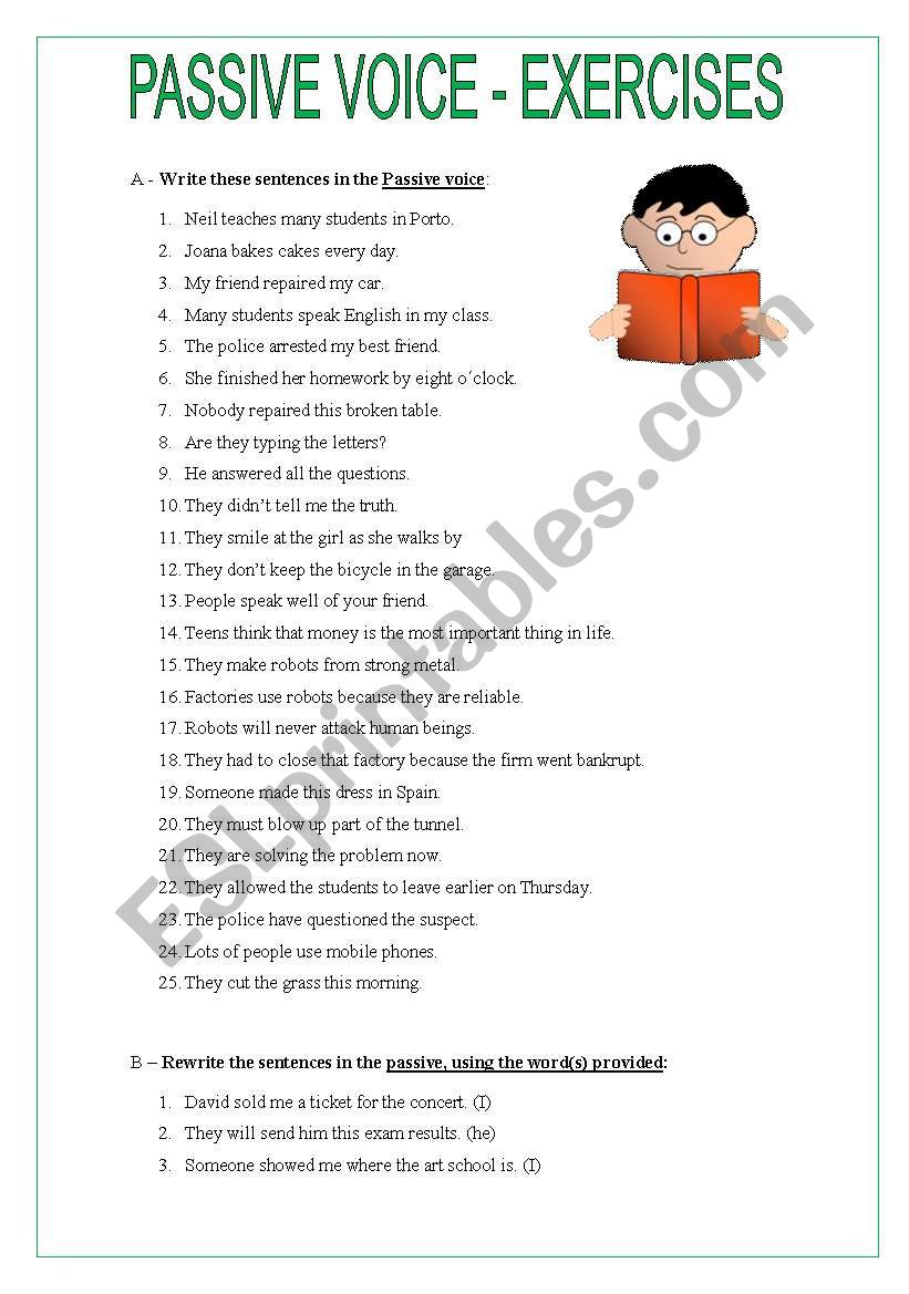 PASSIVE VOICE  worksheet