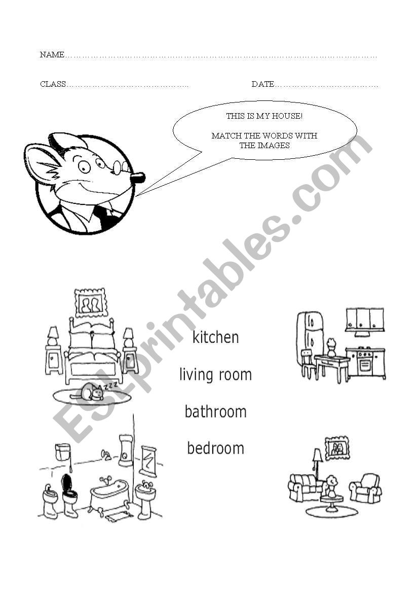 ROOMS worksheet