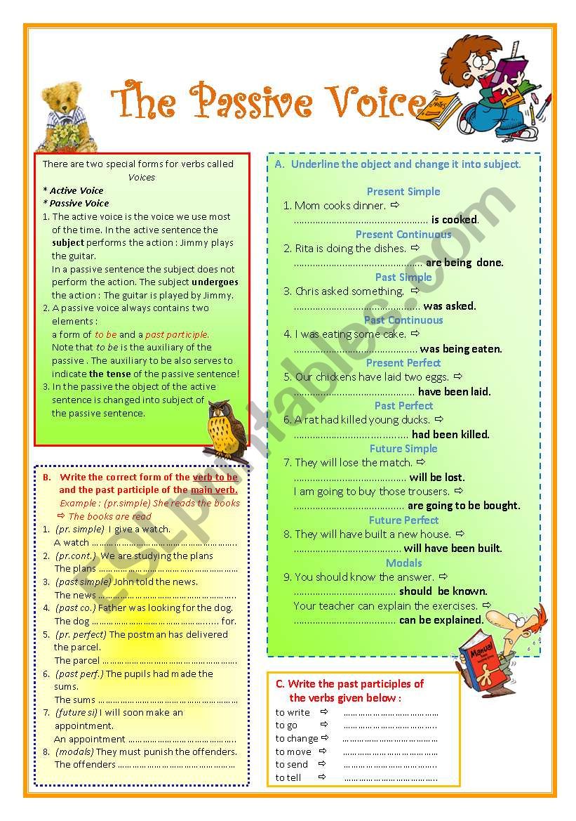 The Passive Voice worksheet