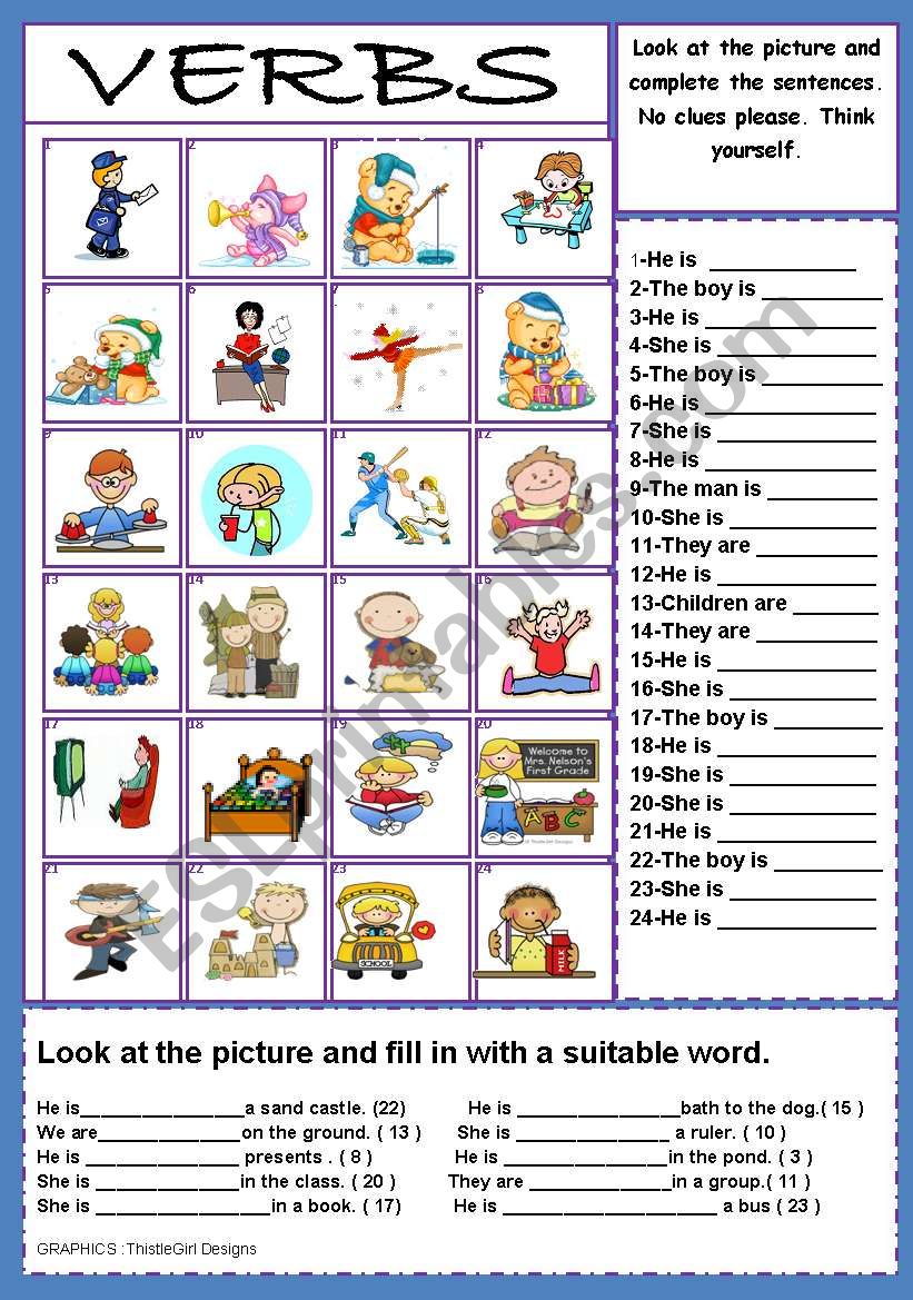 Esl Verb To Be Worksheets