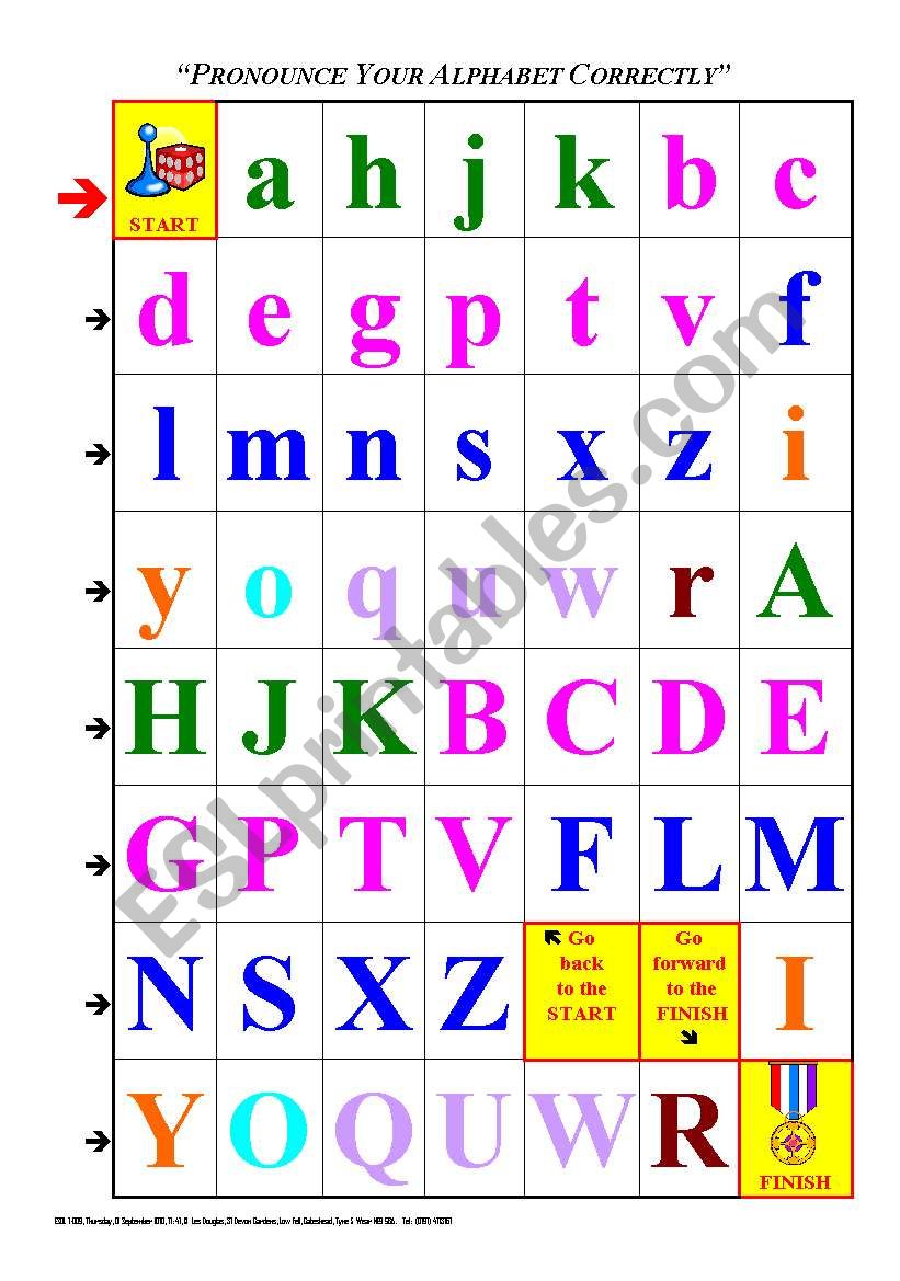 BOARD GAME 001 Several students can play this easy Game