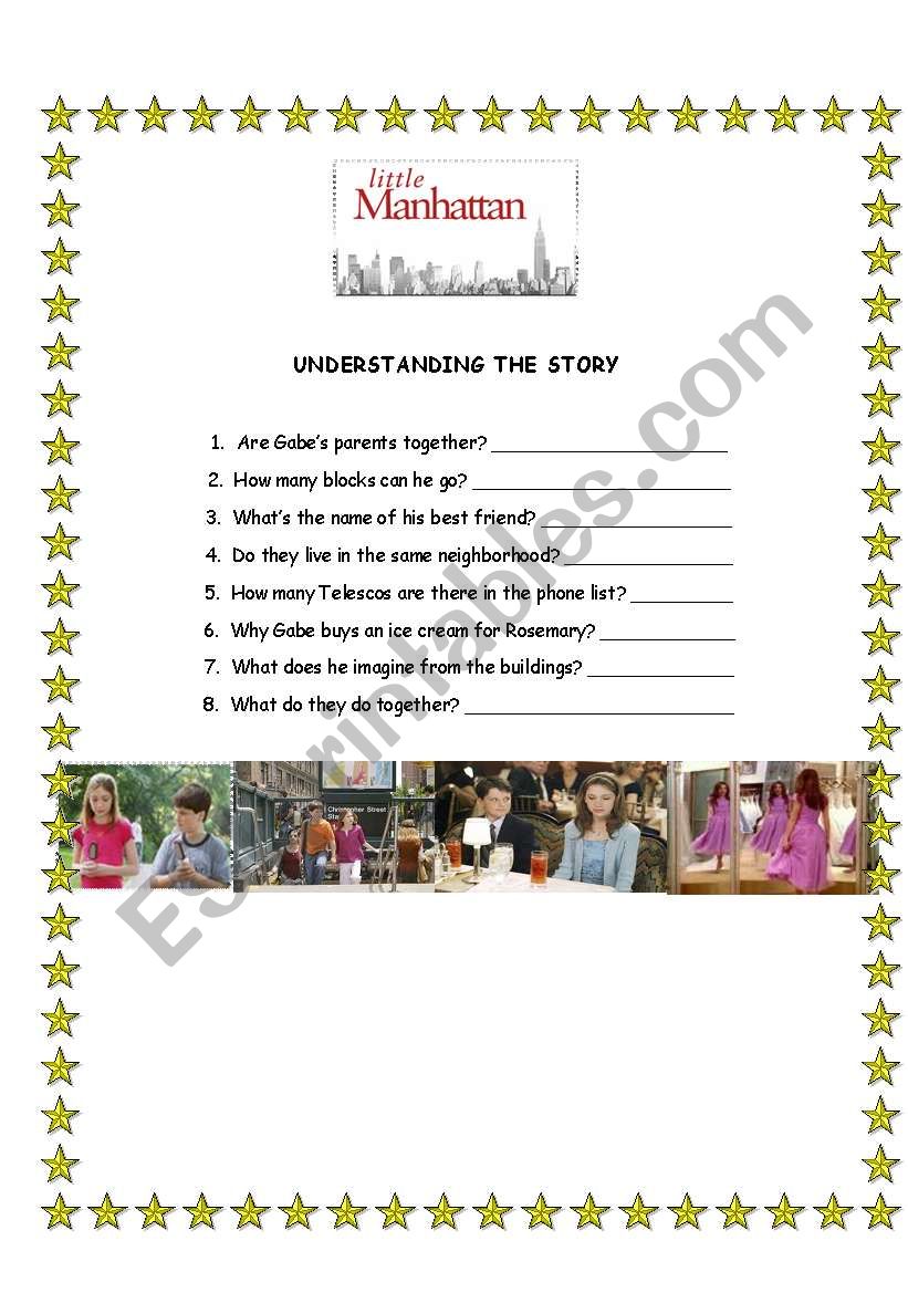 Little Manhattan worksheet