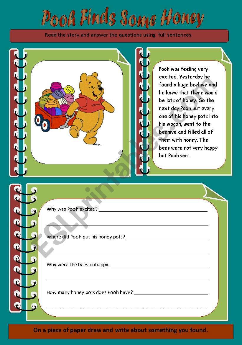 Working with words worksheet