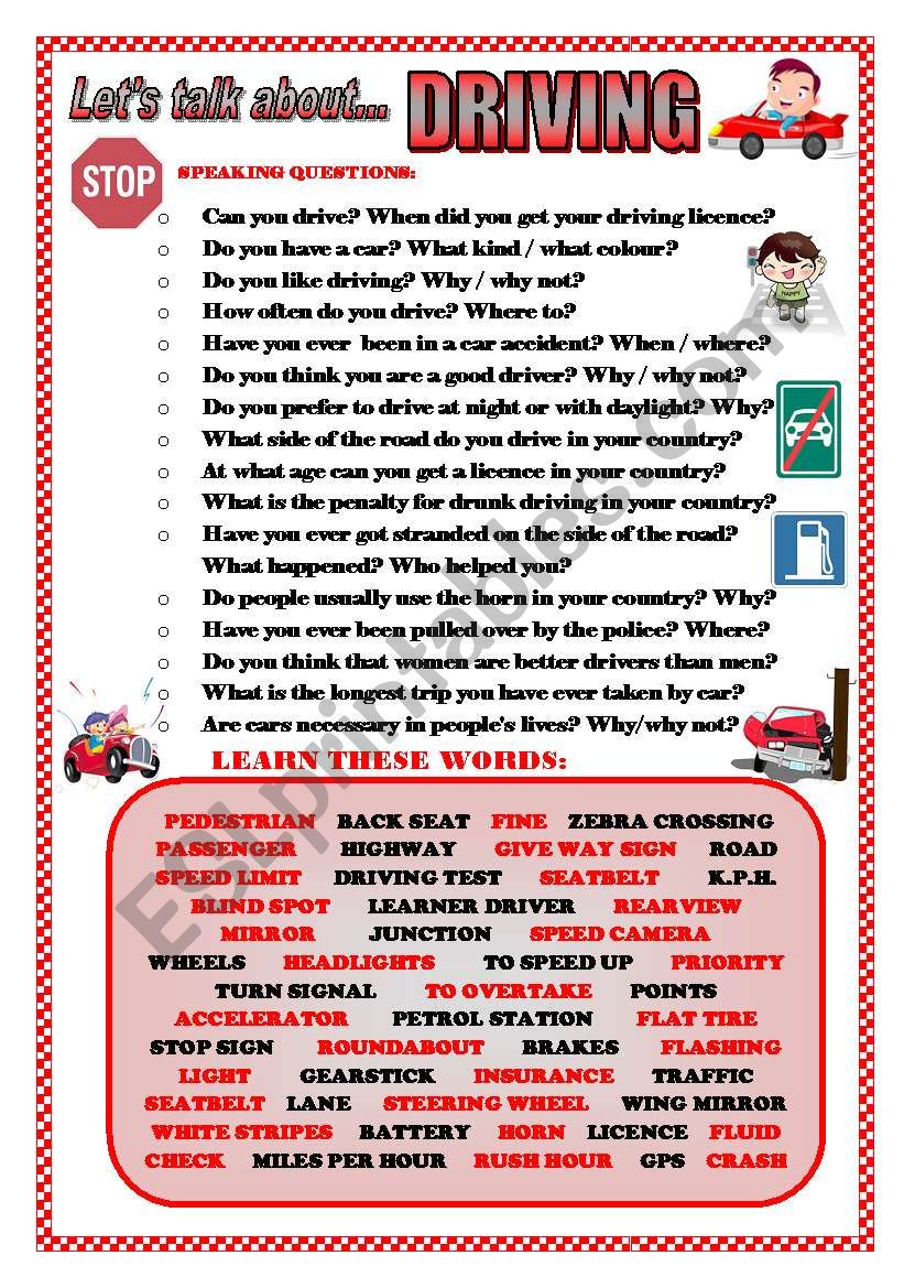 LETÂ´S TALK ABOUT DRIVING (SPEAKING SERIES 64)