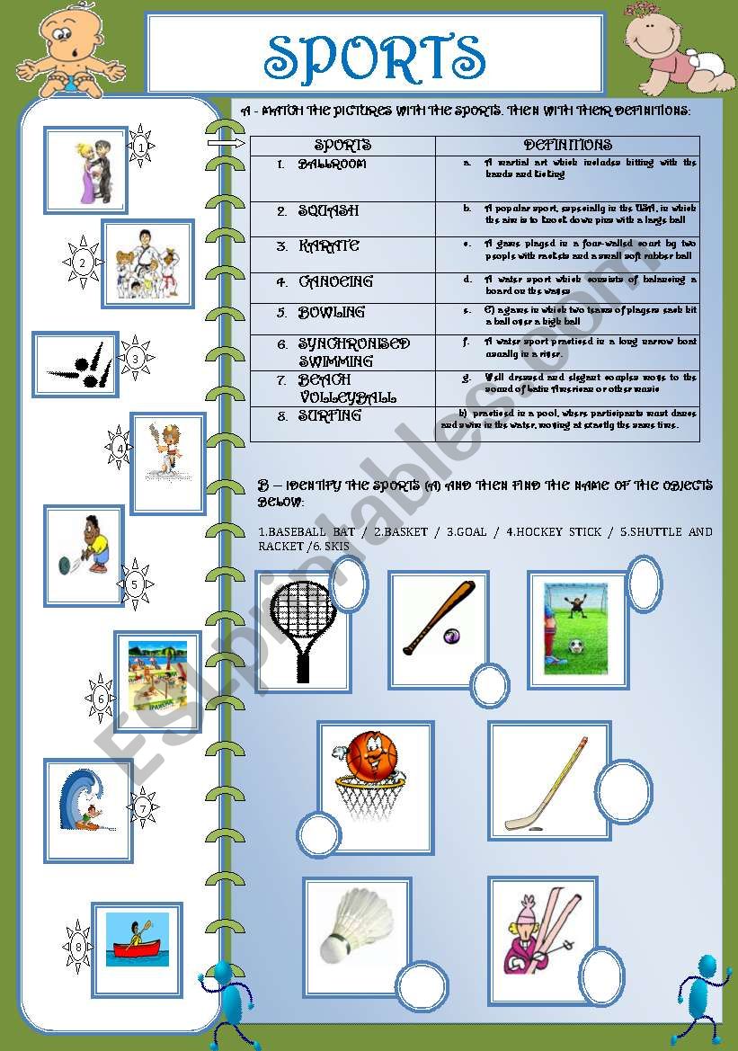 SPORTS worksheet