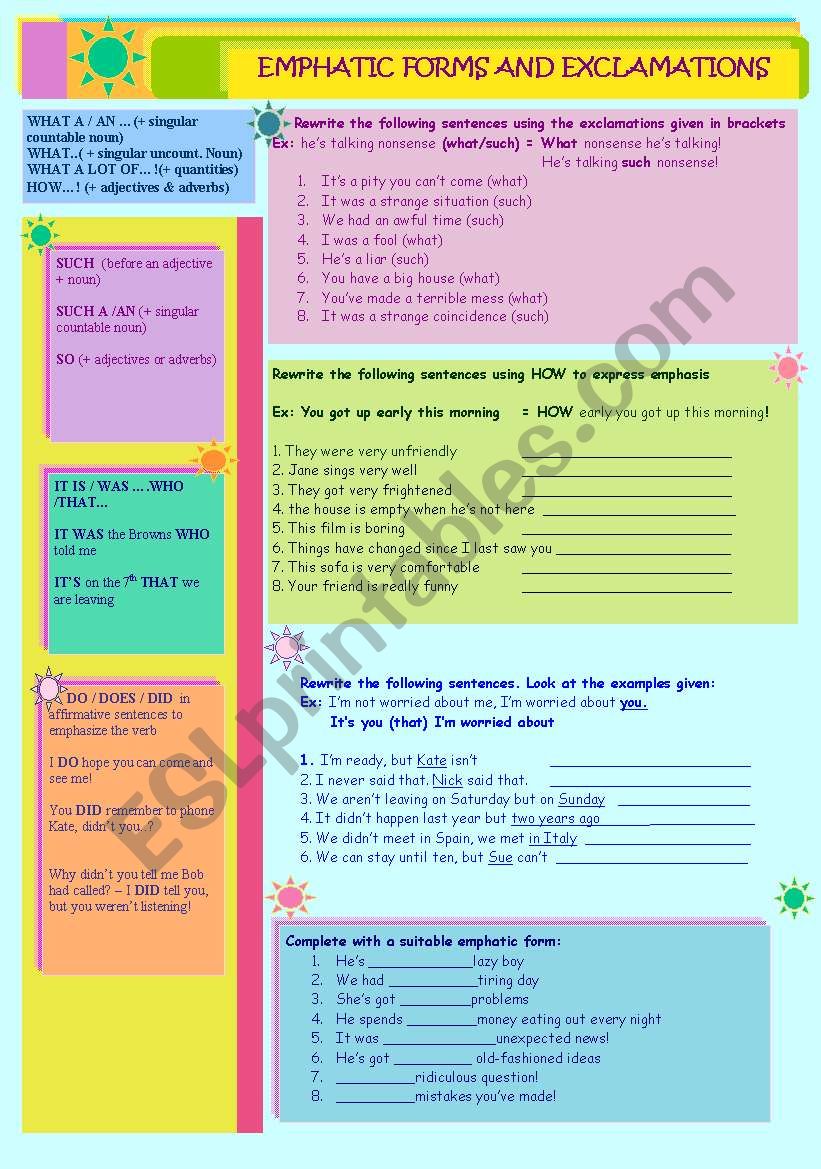 emphatic-forms-and-exclamations-esl-worksheet-by-afrodite