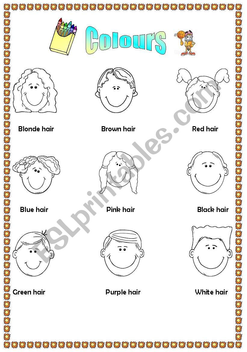 colours worksheet