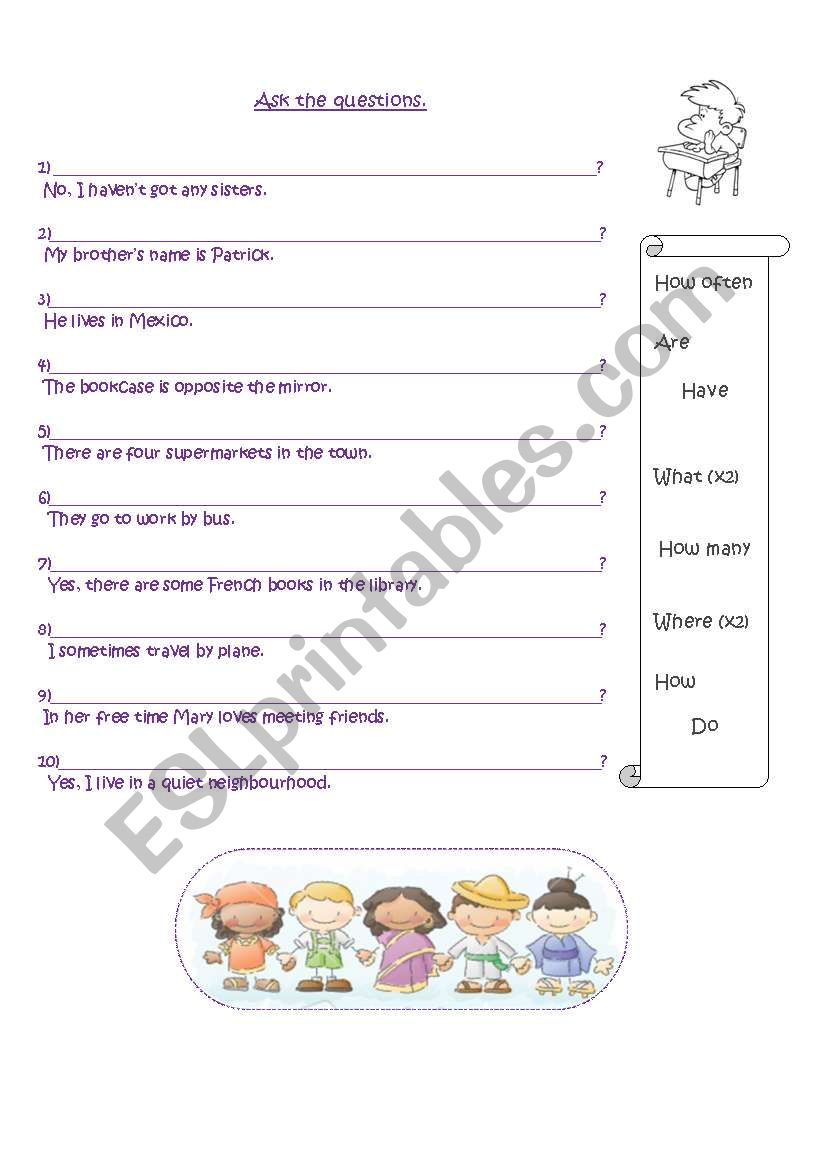 Open dialogue worksheet