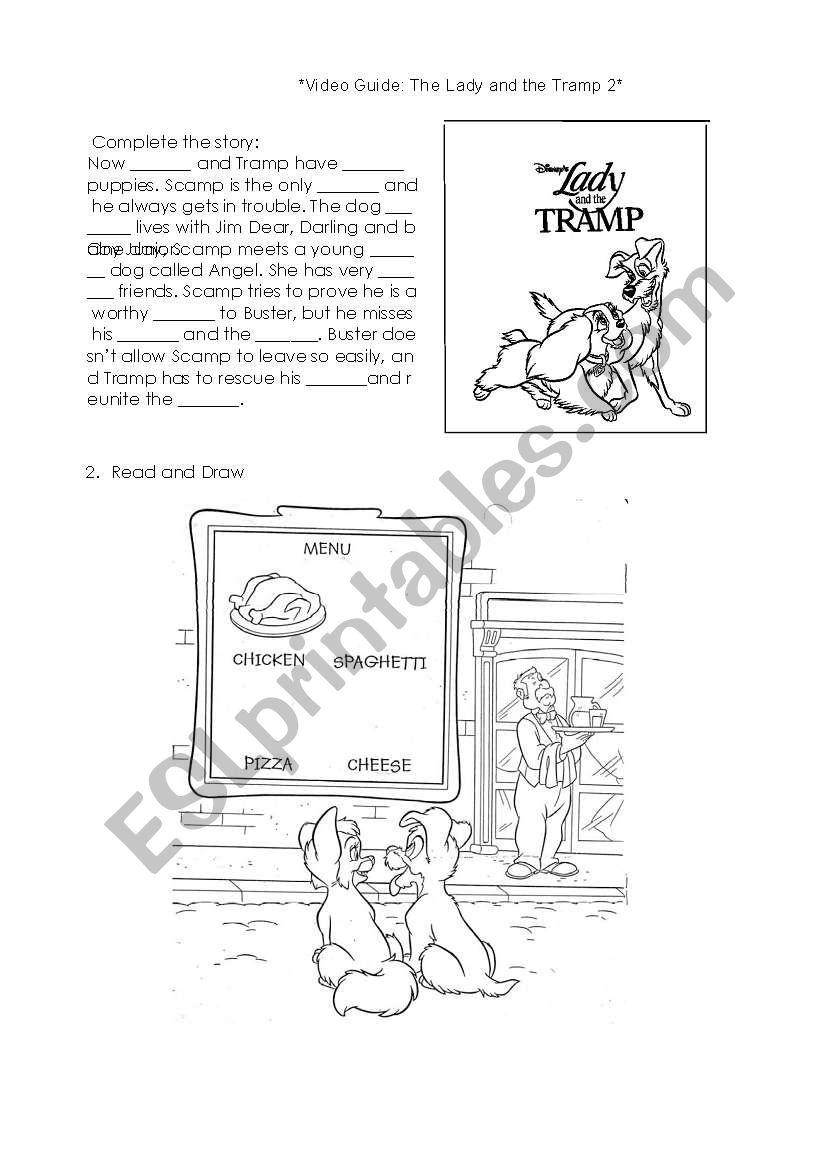 Lady and the Tramp 2 - Part 1 worksheet