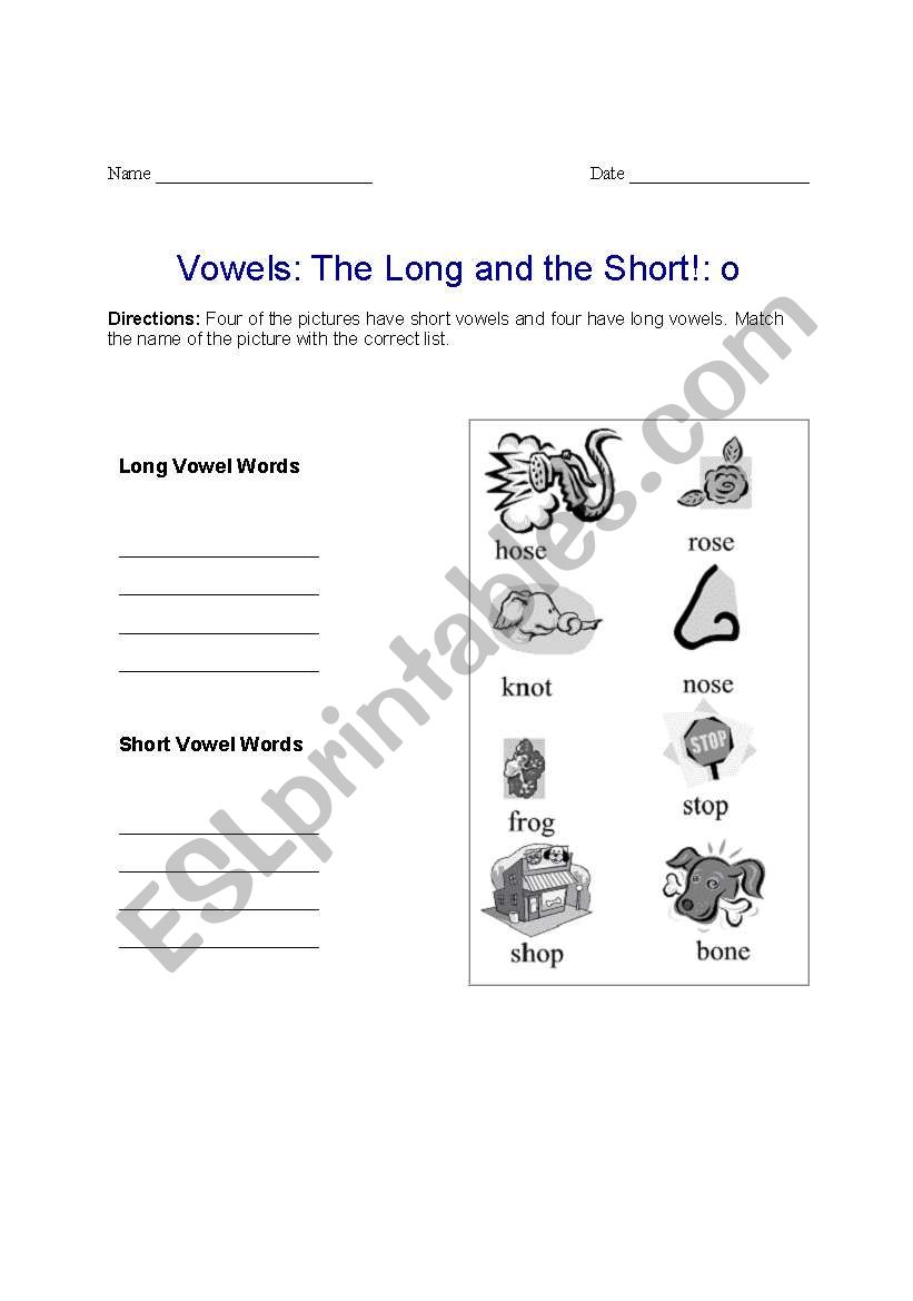 vowels worksheet