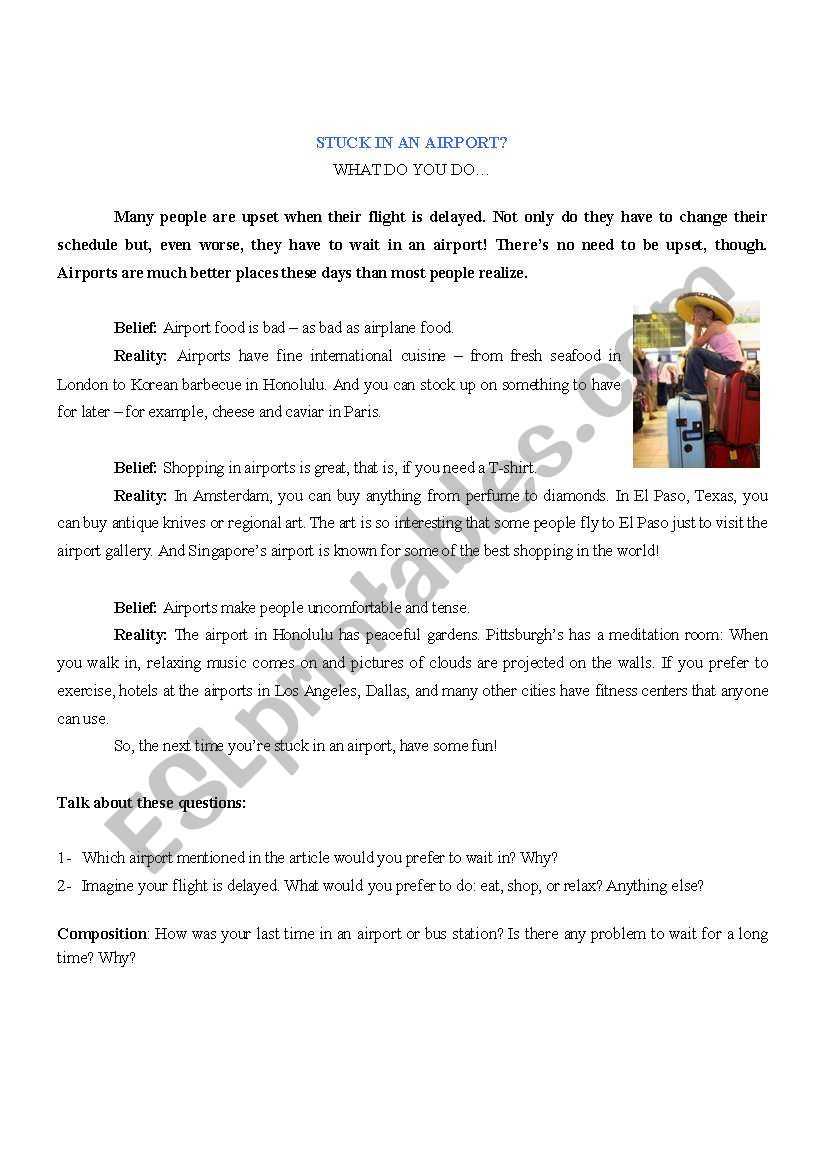 airport worksheet