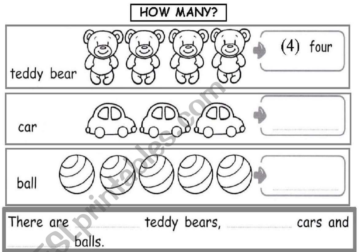 How many? worksheet